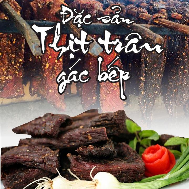 1kg thịt trâu gác bếp - loại 1 của tây bắc