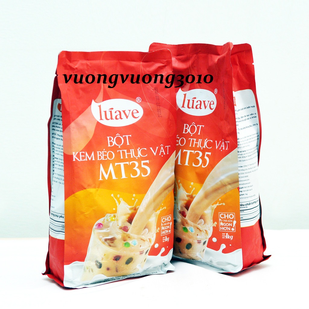 Bột Kem Béo Thực Vật MT35 Luave 1kg dùng pha chế trà sữa, làm kem