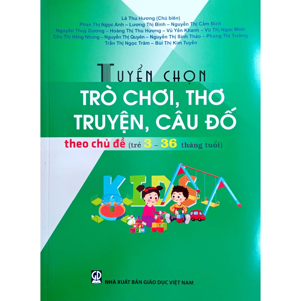 Sách - Tuyển chọn Trò Chơi, Thơ, Truyện, Câu Đố theo chủ đề (Trẻ 3-36 tháng tuổi)