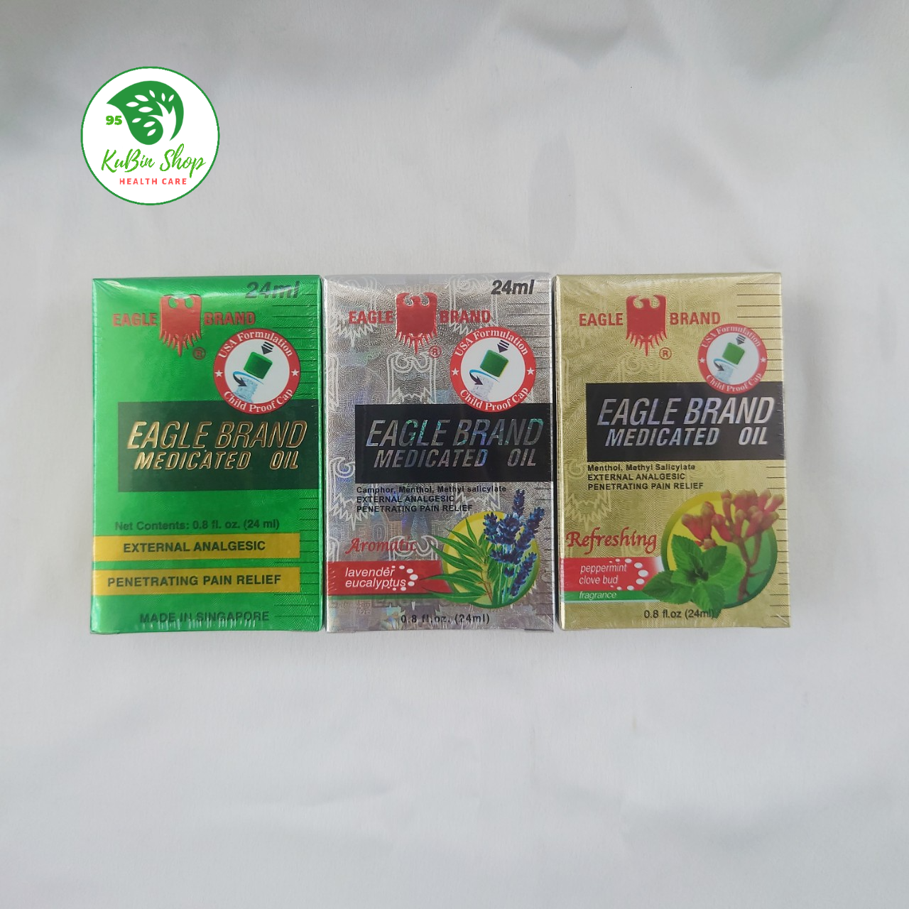 Dầu gió Con Ó Eagle Brand 24ml hàng Mỹ Chính hãng