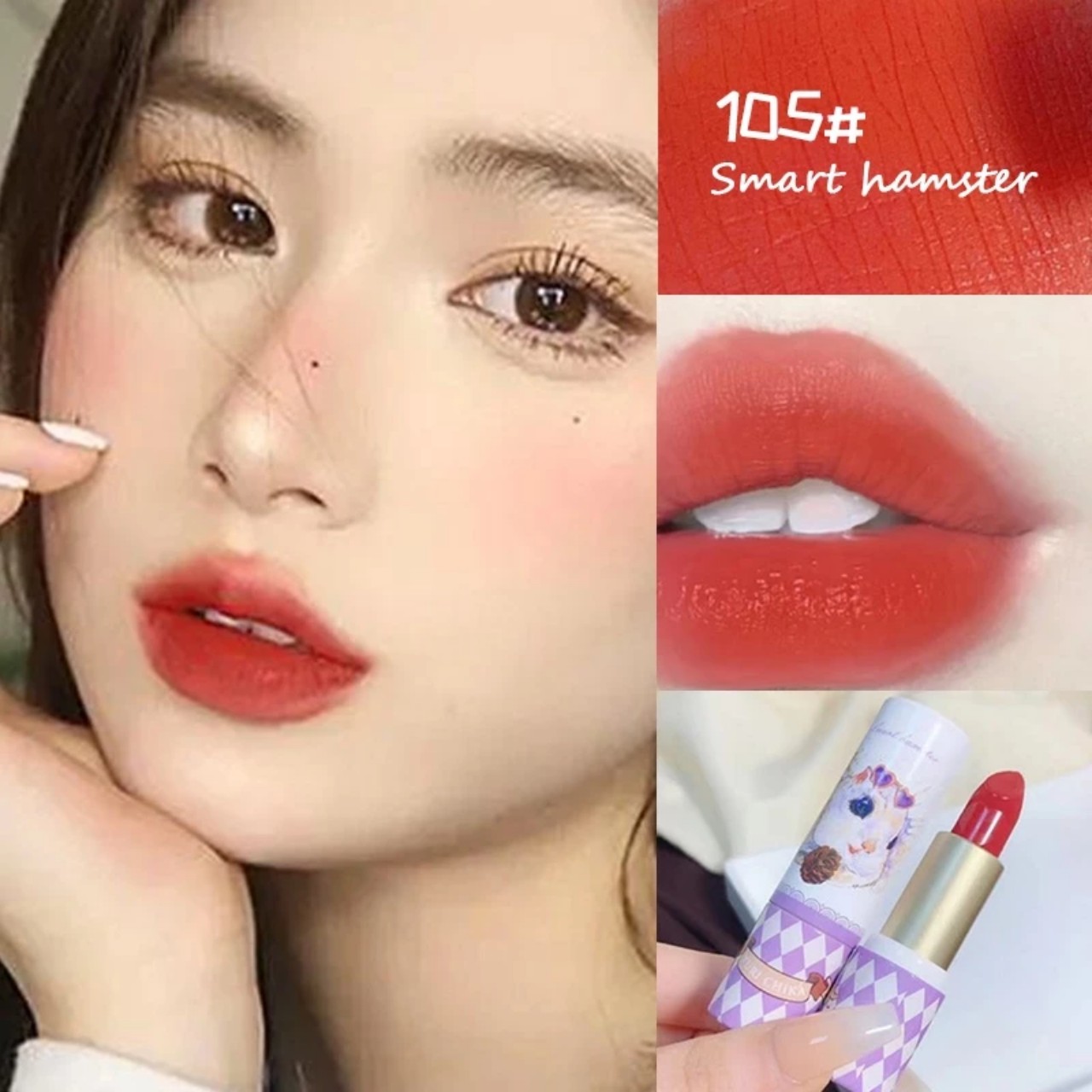 Son thỏi Magic Casa Cartoon Yuri Chika màu nhung không thấm nước và không phai