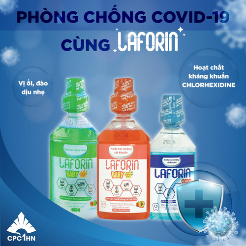 ✅✅ nước súc miệng laforin chai 500ml