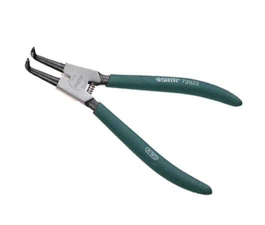 Kềm lấy phe ngoài mũi cong kiểu đức 7in/175mm độ mở hàm: 19-60mm chất liệu: thép crom 72022 sata