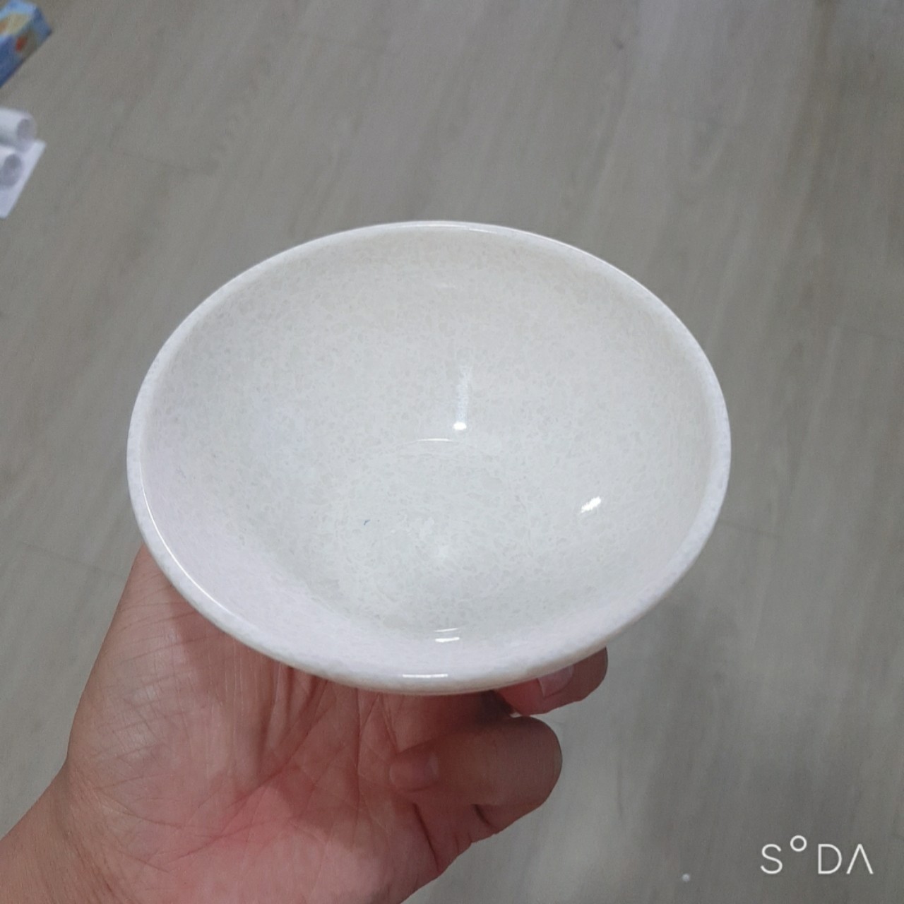 Chén cơm nhựa melami Vân Đá Kem Bóng CO16 hàng sang trọng-Cao Cấp