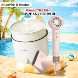 Combo 024  Nồi điện đa năng 1.5L  GR-N15A và máy sấy tóc ion âm màu hồng HD-M01B - Bảo hành 12 tháng 1 đổi 1