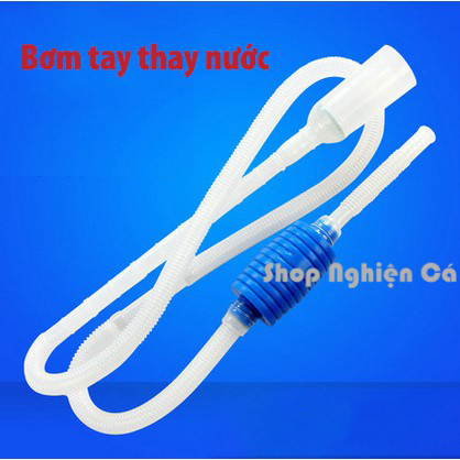 Ống bơm tay để hút đáy hút cặn thay nước hồ cá