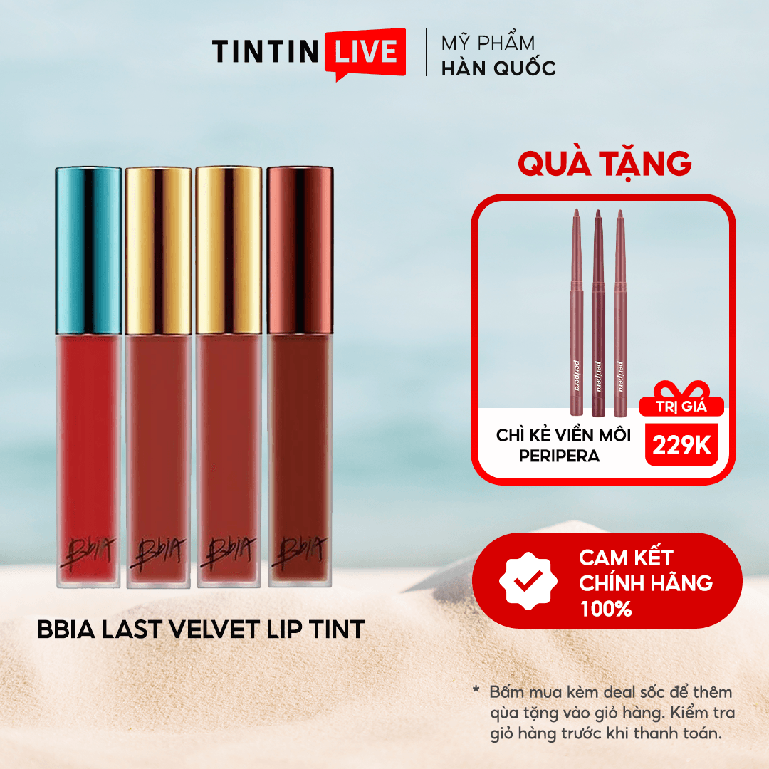 Son kem lì BBIA Last Velvet Lip Tint