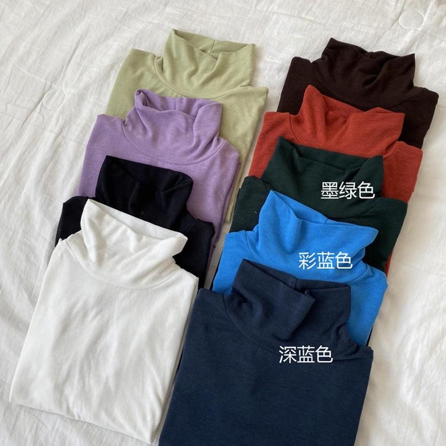 Áo thun cổ lọ nữ thời trang