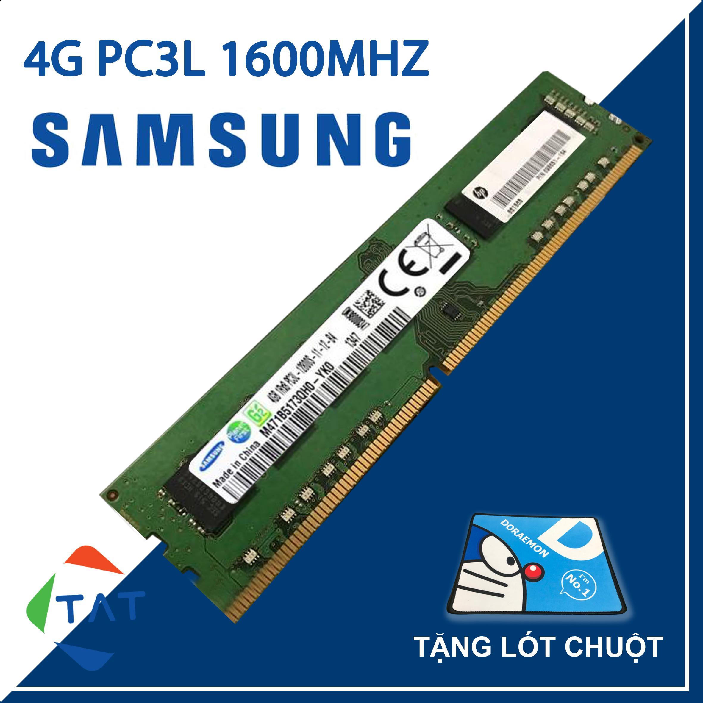 Ram samsung hynix micron kingston 4gb ddr3 1600mhz pc3l-12800u 1.35v dùng cho máy tính để bàn pc desktop
