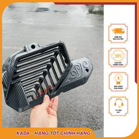 Ốp két nước cacbon và xi bảo vệ xe honda lead 2022-2023, ab 2023, shmode 2020-2023, vario 2023 chống trầy xước ch