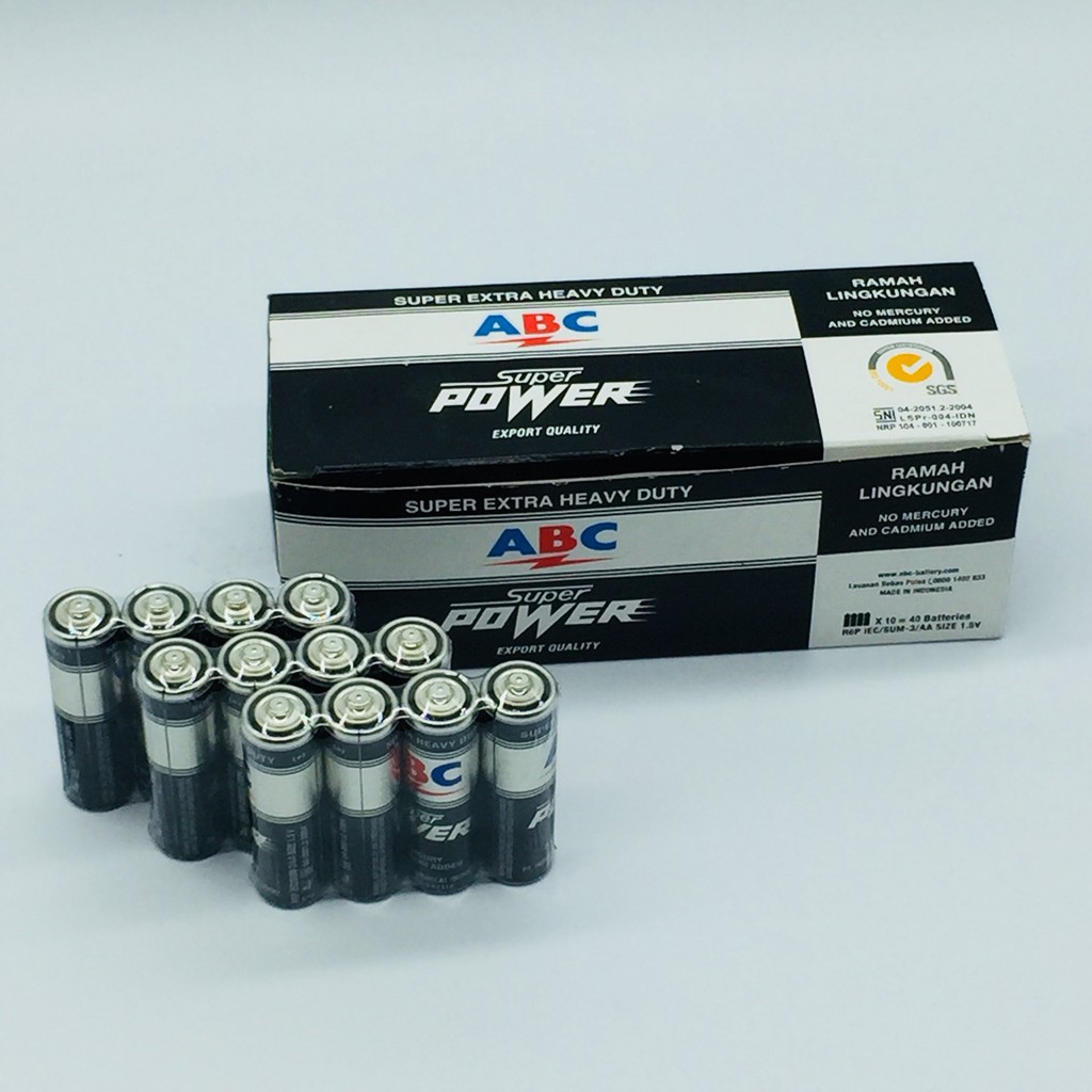 2 lốc pin aa abc super power 1.5v- hàng nhập khẩu, siêu bền