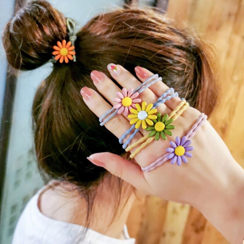 Set 5 cột tóc hoa cúc - trâm bella