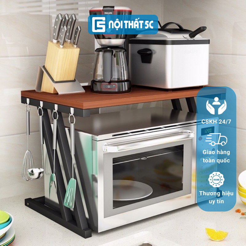 Kệ lò vi sóng, kệ bếp mini 1 tầng,2 tầng , kệ đa năng kiểu chữ Z, chữ H , chữ K  kích thước 60*40cm