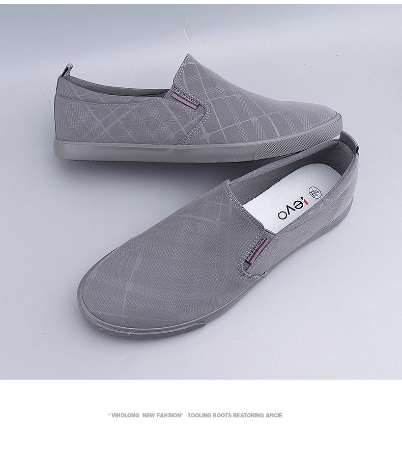 Giày lười nam - slip on nam vải - mã a6206