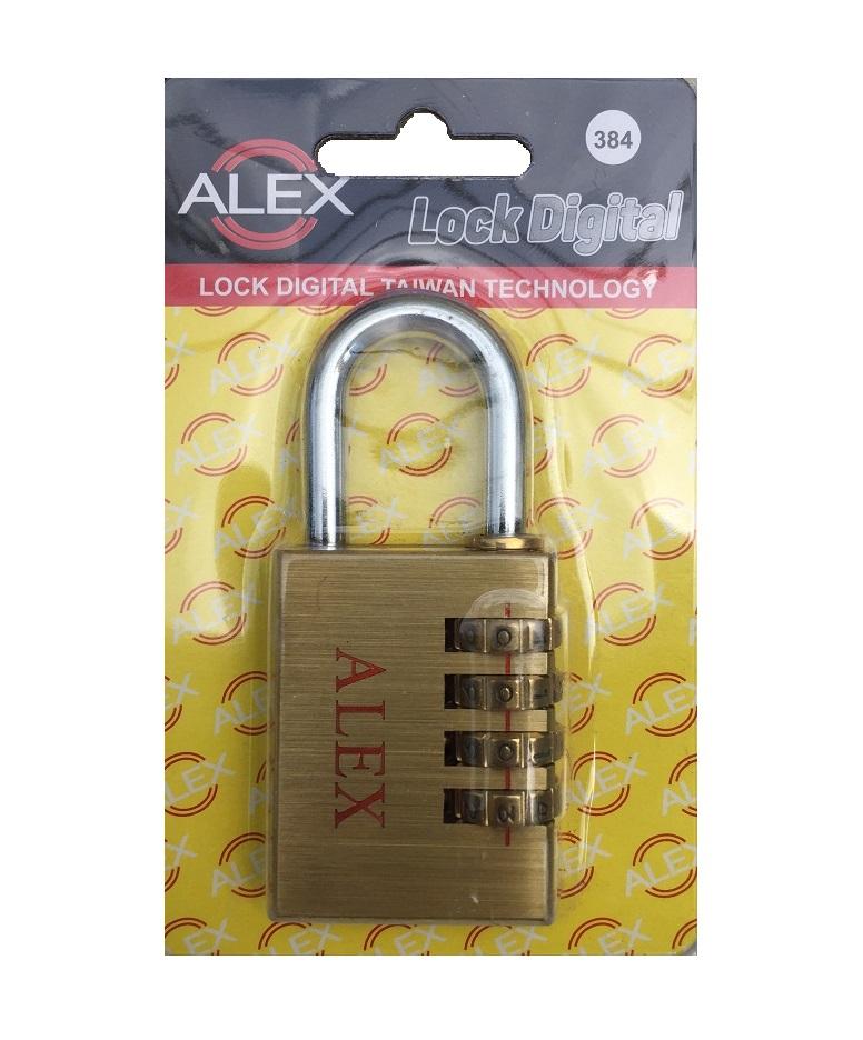 Khóa số Alex 384 đồng thau
