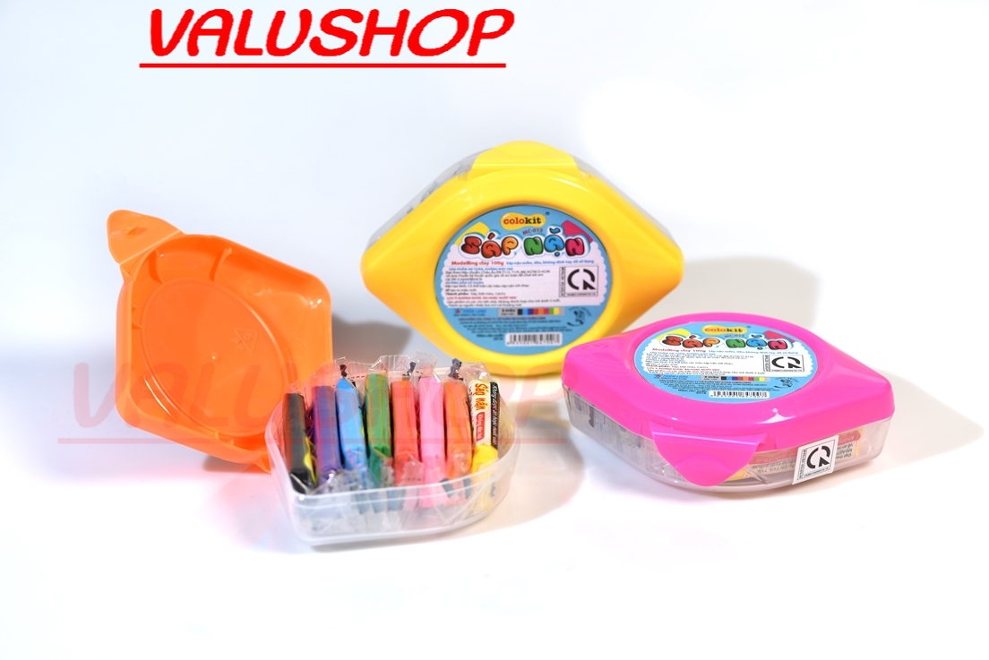 Hộp đất sét - sáp nặn thiên long colokit 8 màu mc-015
