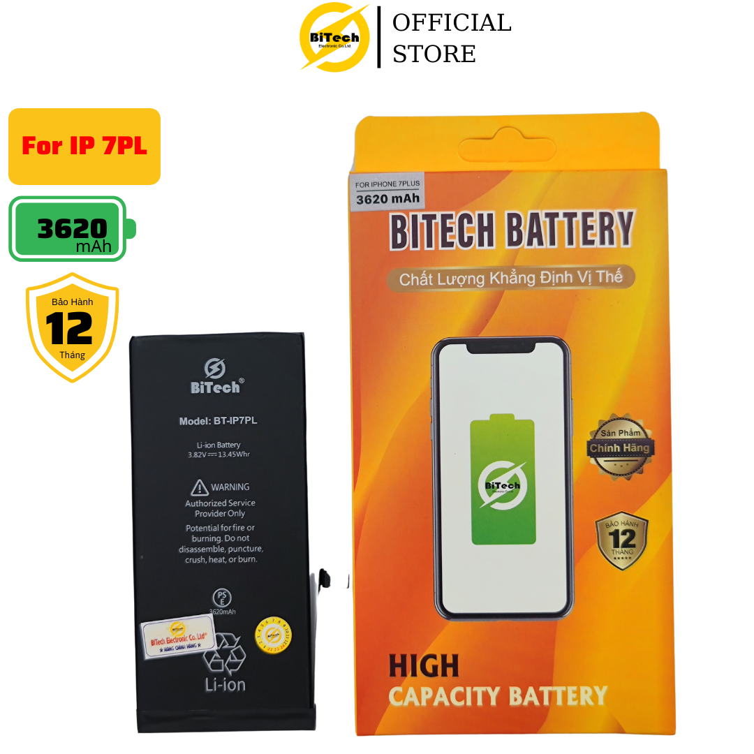 Pin điện thoại dung lượng cao bitech bt-7plus