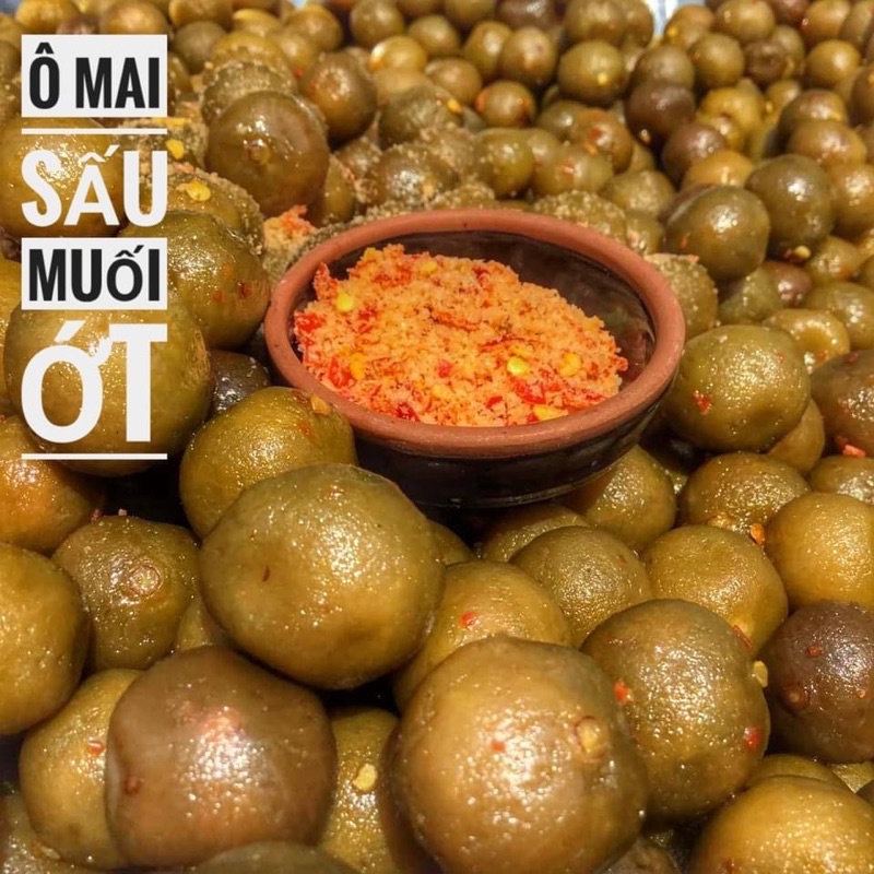 Ô mai sấu giòn cay đặc biệt 500G, vị giòn chua ngọt cay - ĐỒ ĂN VẶT - ĂN VĂT - ăn vặt