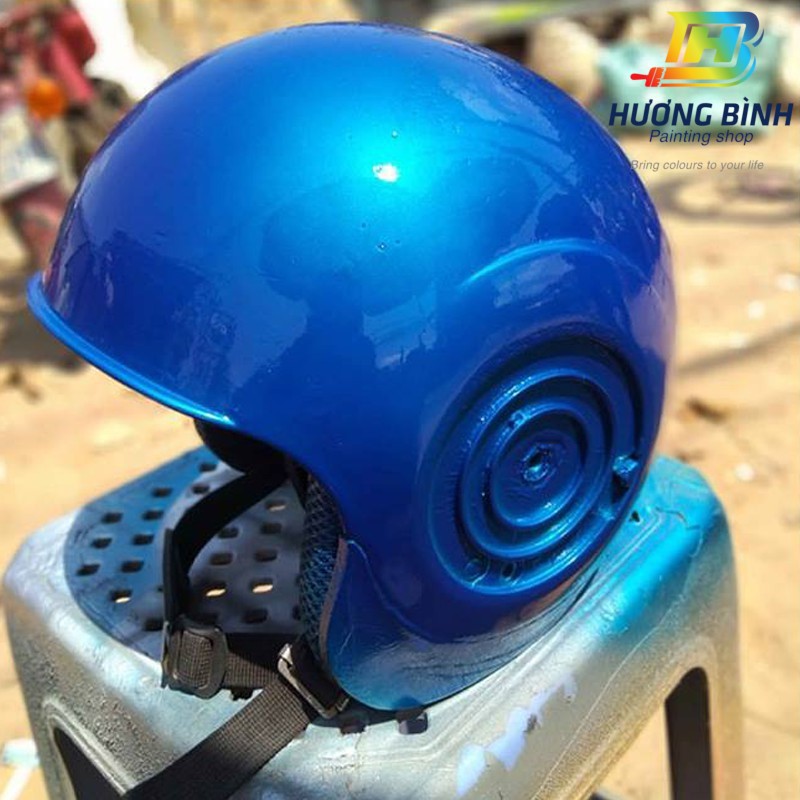 [COMBO] Sơn xịt Samurai màu Candy Xanh Dương - Y139 với bóng K1K