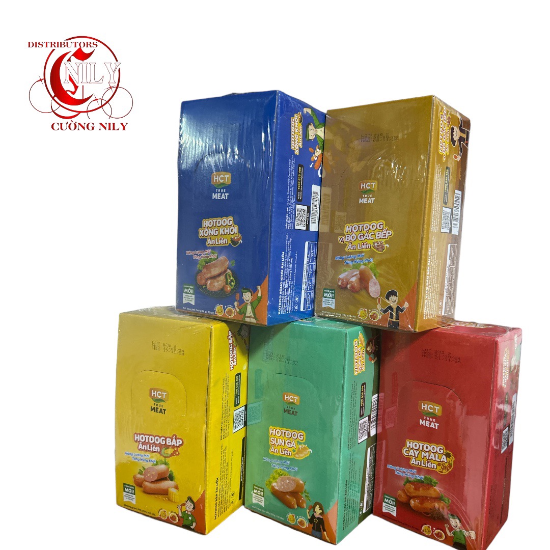 COMBO'S HỘP XÚC XÍCH HOTDOG ĂN LIỀN HTC (28GR x 20 CÂY)
