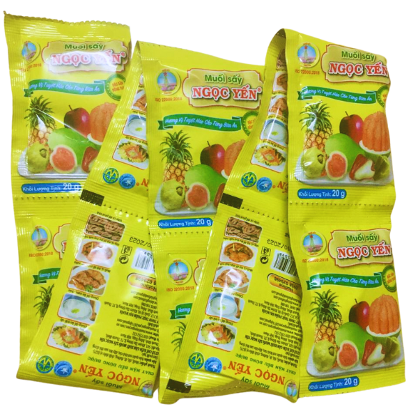 2 dây 20 gói muối sấy ngọc yến 20g chính hãng