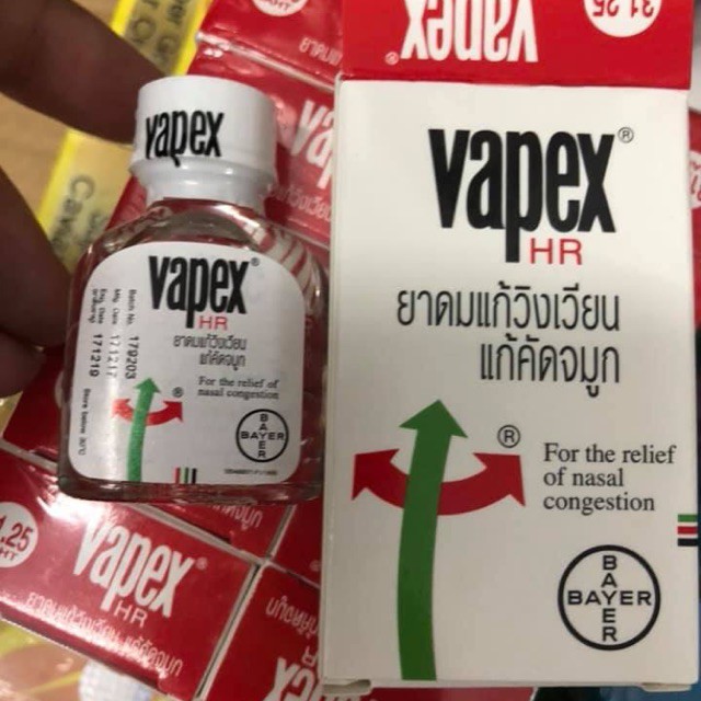 Dầu trị nghẹt mũi nhức đầu vapex thái lan 5ml