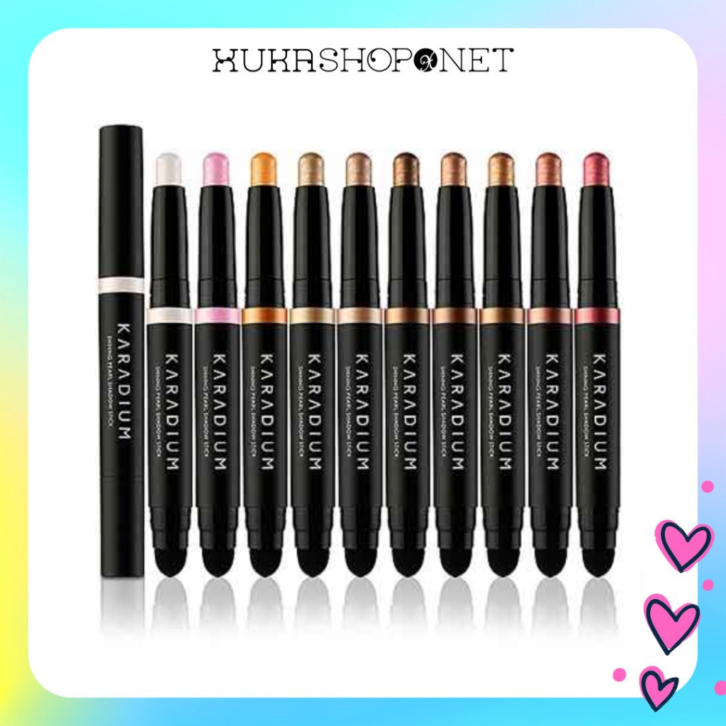Nhũ Mắt Dạng Bút Sáp Karadium Shining Pearl Shadow Stick 2 đầu dạng thỏi lâu trôi trẻ trung 1.4g
