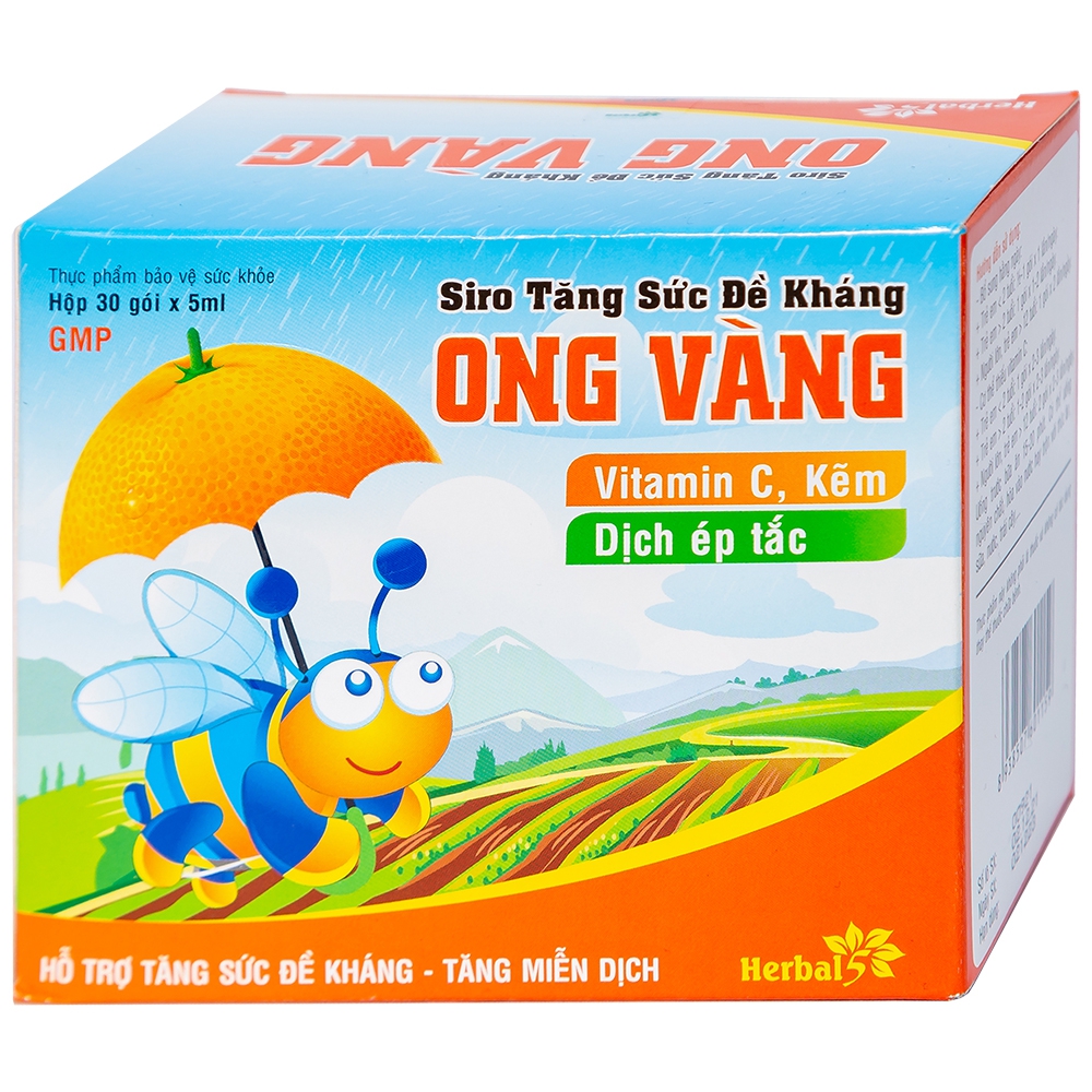 Siro tăng sức đề kháng ong vàng- hộp 30 gói