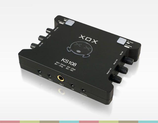 Sound card XOX ks108 dùng hát livestream karaoke thu âm. Bảo hành 1 đổi 1