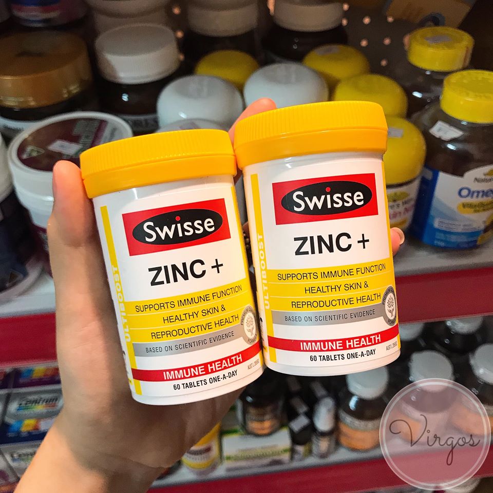 Viên bổ sung kẽm swisse zinc + 60 viên