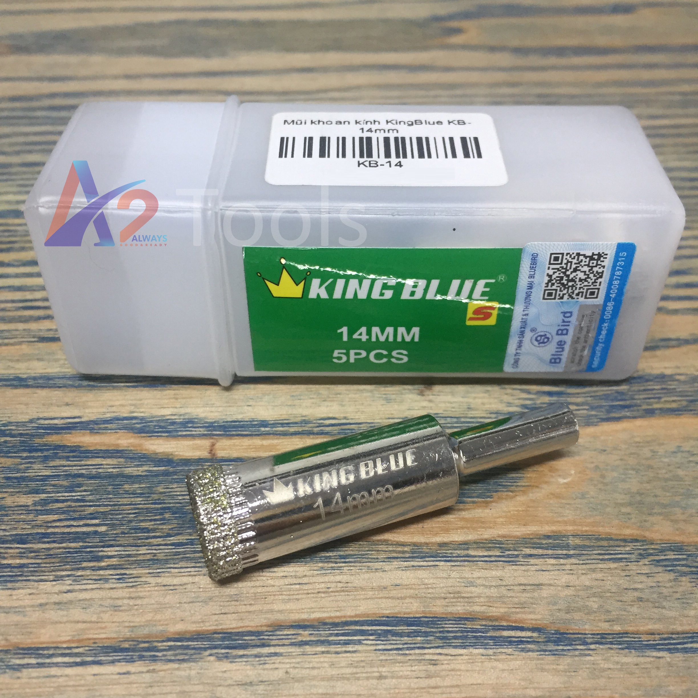 Mũi khoan đá, gạch, kiếng 14mm King Blue