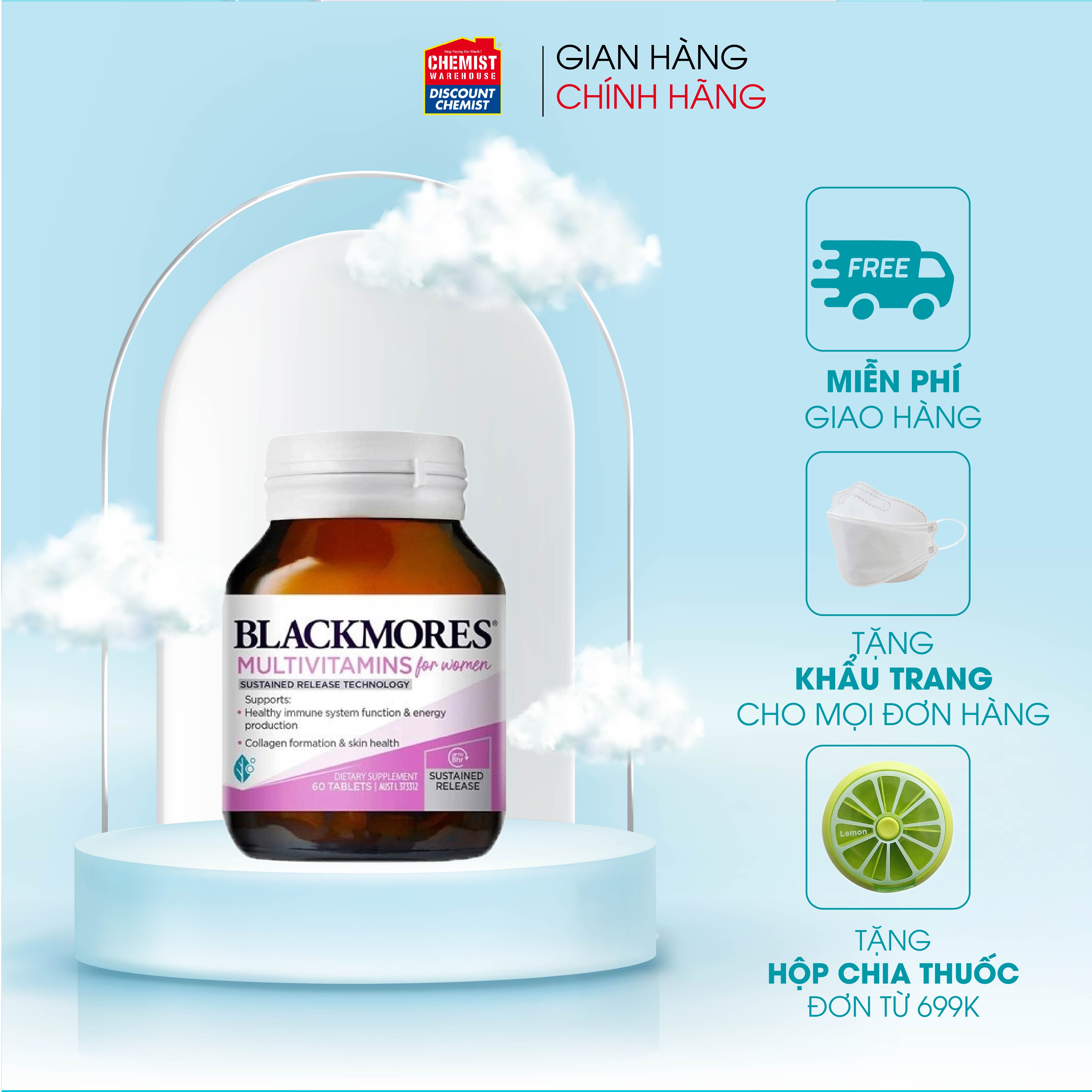 Vitamin tổng hợp cho nữ Blackmores Multivitamin For Women 60 viên giúp