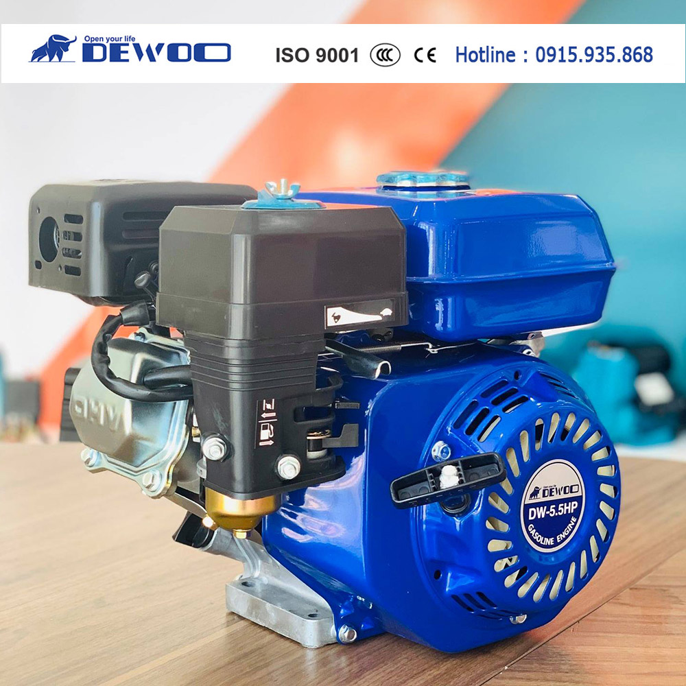 Máy nổ chạy xăng dewoo model dw-5.5hp