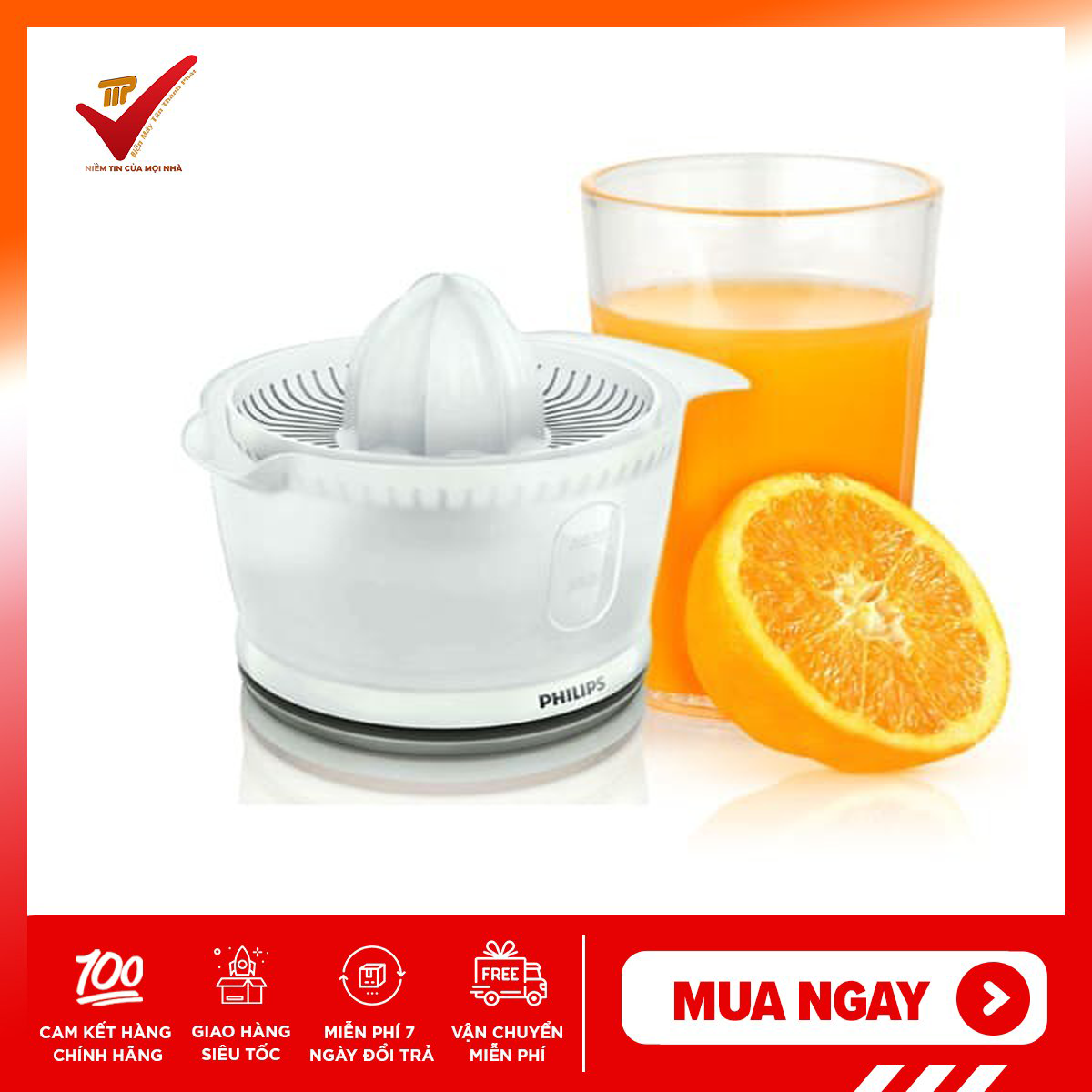 (BH 24 tháng TOÀN QUỐC)Máy vắt cam Philips HR2738