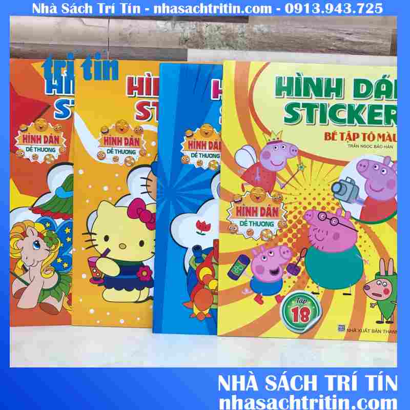 TẬP TÔ MÀU CÓ HÌNH DÁN STICKER