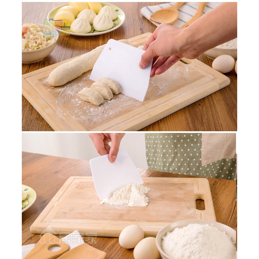 Miếng Nhựa Cắt Bột 13.5Cm / Miếng Vét Nhựa / Miếng Chà Láng Nhựa Plastic Scraping Board Dough