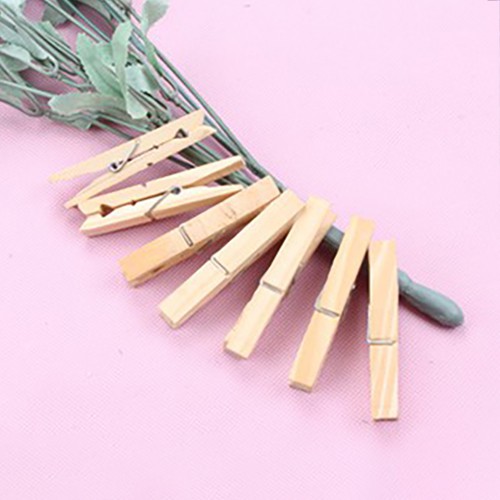 Combo 10 Kẹp Gỗ Mini Treo Ảnh Trang Trí, Kẹp Gỗ Treo Ảnh Treo Tranh Trang Trí Đa Năng