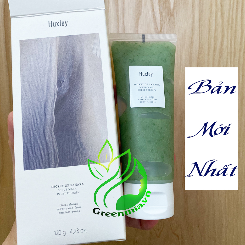 Tẩy tế bào da chết huxley full size 120g huxley scrub mask sweet therapy mặt nạ chiết xuất xương rồng sahara