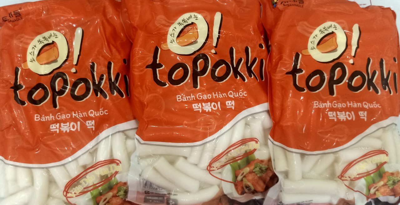 HCMtobokki bánh gạo Hàn Quốc 1kg loại ngon hút chân không