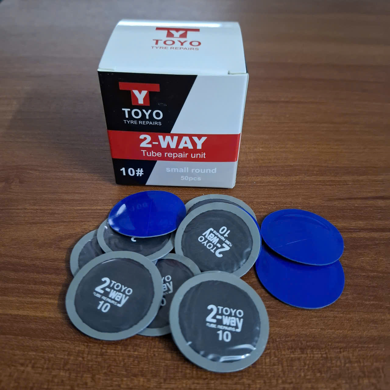 Miếng vá lốp loại nhỏ 2way10 kích thước 35mm, hộp 50 miếng (mua hàng xem kỹ kích thước miếng vá cần mua, không đổi trả)
