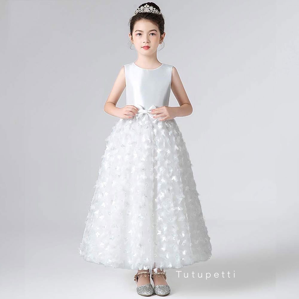 Đầm váy công chúa cho bé gái Tutupetti xòe bồng điểm nơ xinh xắn