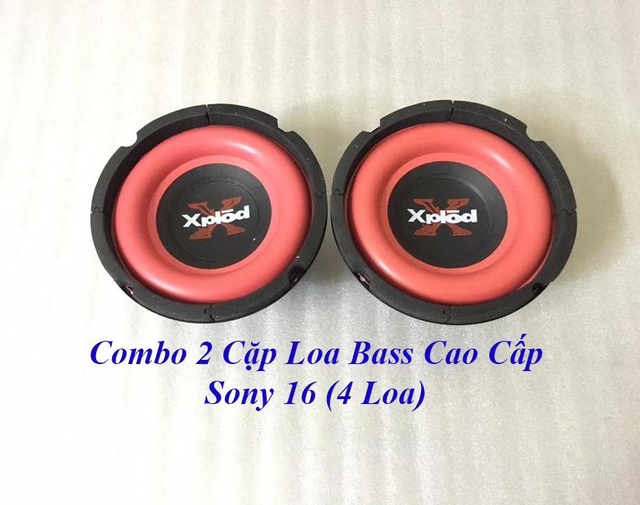 Combo 2 cặp loa bass rời cao cấp sony 16