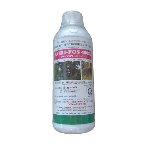 Thuốc trừ bệnh AGRI-FOS 400SL dành cho Phytopthora trên sầu riêng