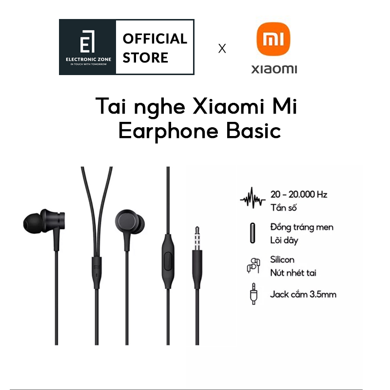 Tai nghe Xiaomi Mi Earphone Basic Global Version Hàng chính hãng Bảo hành