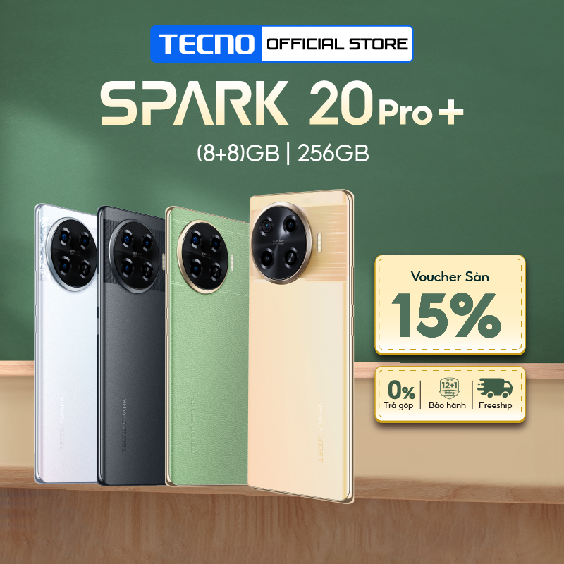Điện thoại tecno spark 20 pro plus gb /256gb