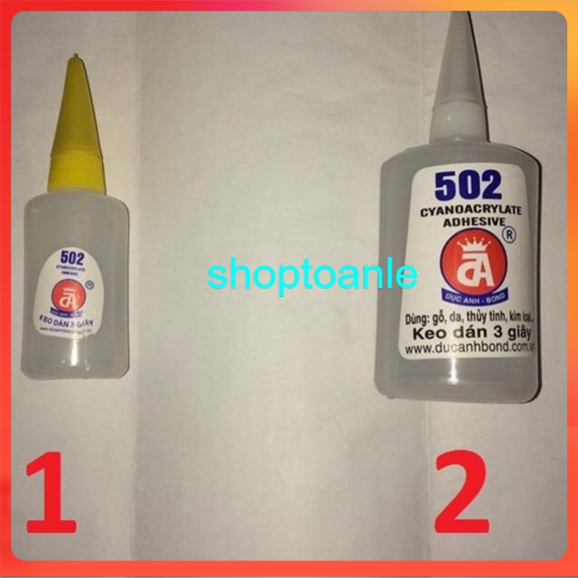 Keo 502 loại 100g và 50g