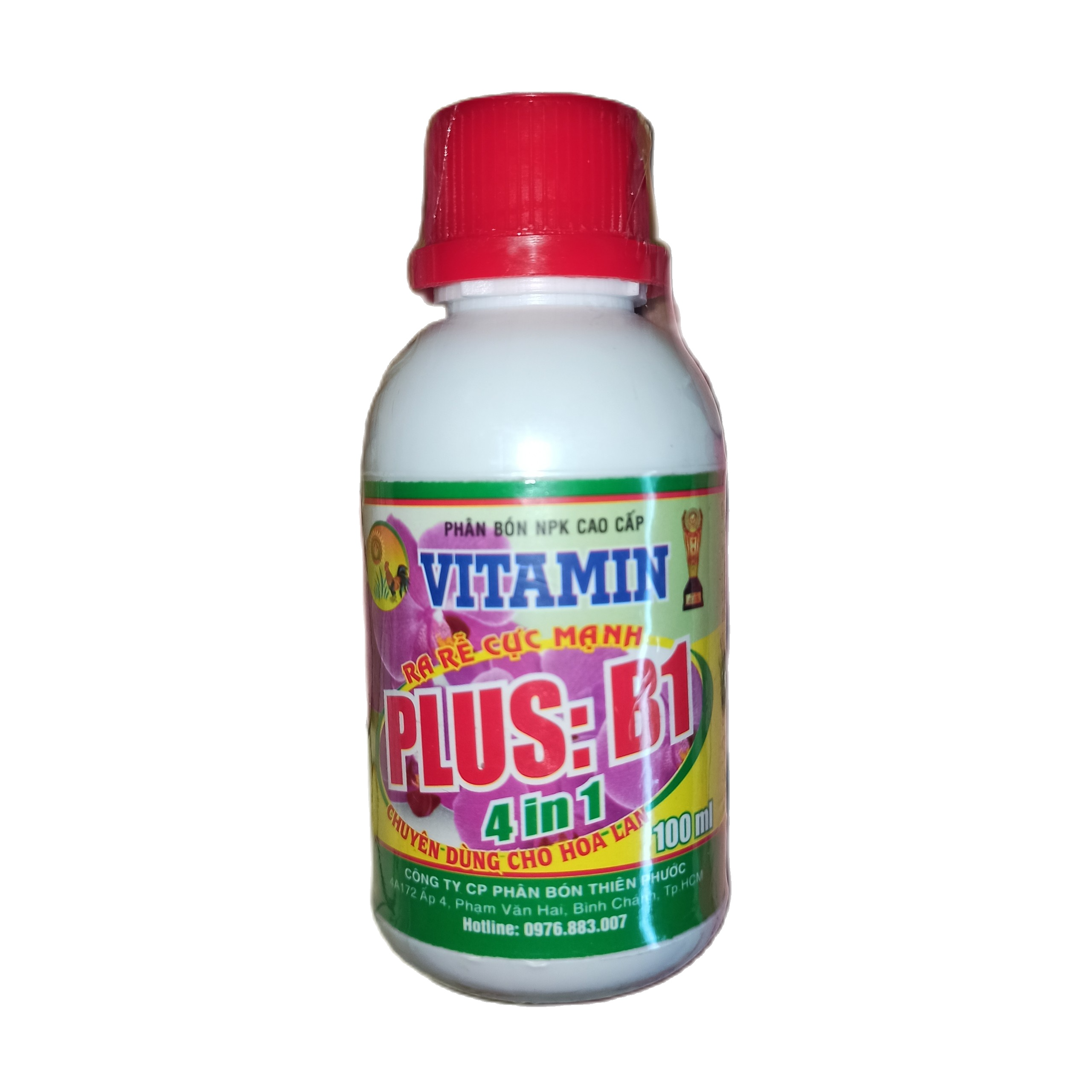 Phân Bón Vitamin B1 Plus Kích rễ, kích mầm, chống sốc cho Lan, Lọ 100ml