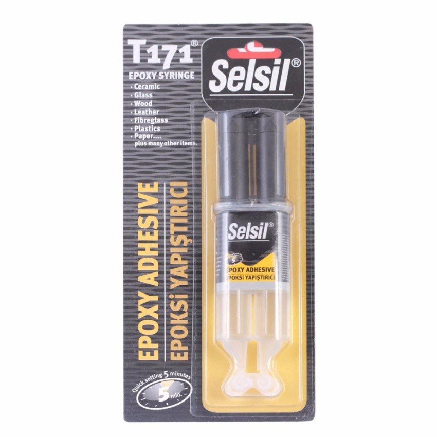 [HCM][Keo AB trong siêu dính] Selsil T171 Epoxy Syringe 5 Min Multipurpose