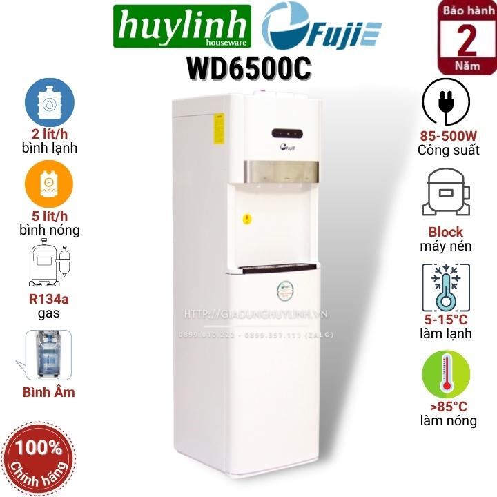 Cây nước nóng lạnh 3 vòi fujie wd6500c - làm lạnh bằng block