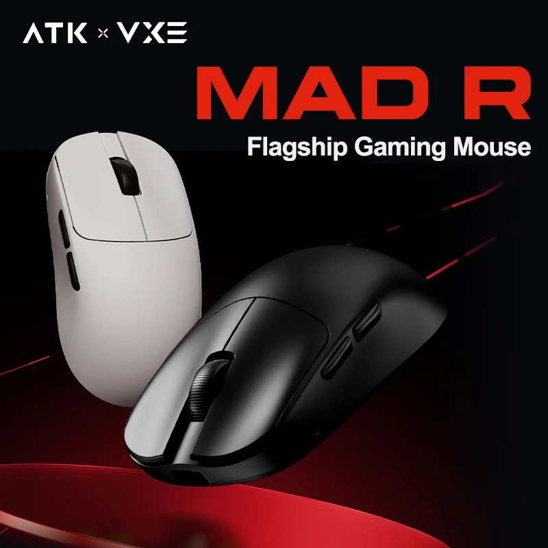 Chuột chơi game không dây VGN VXE MAD R/R MAJOR, siêu nhẹ, hai chế độ PAW3395/3950, chuột tiện dụng tiêu chuẩn 8K